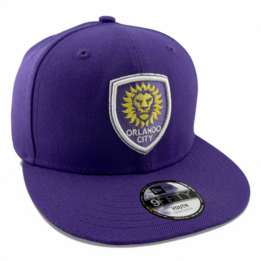 New Era Orlando City S.C. MLS 9Fifty Adjustable Snapback Hat Cap Youth Kids