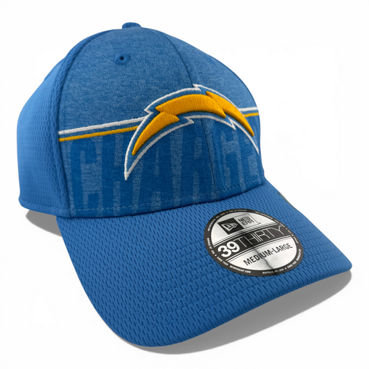 New Era Los Angeles Chargers NFL 2023 Training Camp Yellow/Blue 39Thirty Hat Cap
