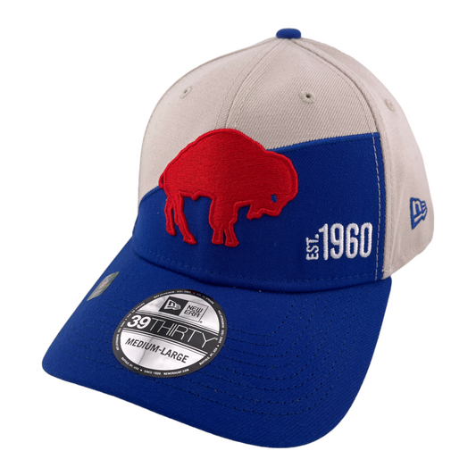 New Era Buffalo Bills NFL 2023 Sideline Historic Logo 39Thirty Flex Fit Hat Cap