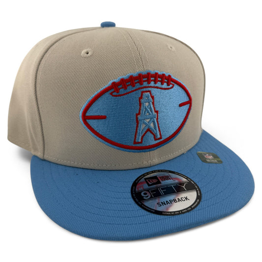 New Era Houston Oilers NFL 2024 Historic Throwback Logo 9Fifty Snapback Hat Cap