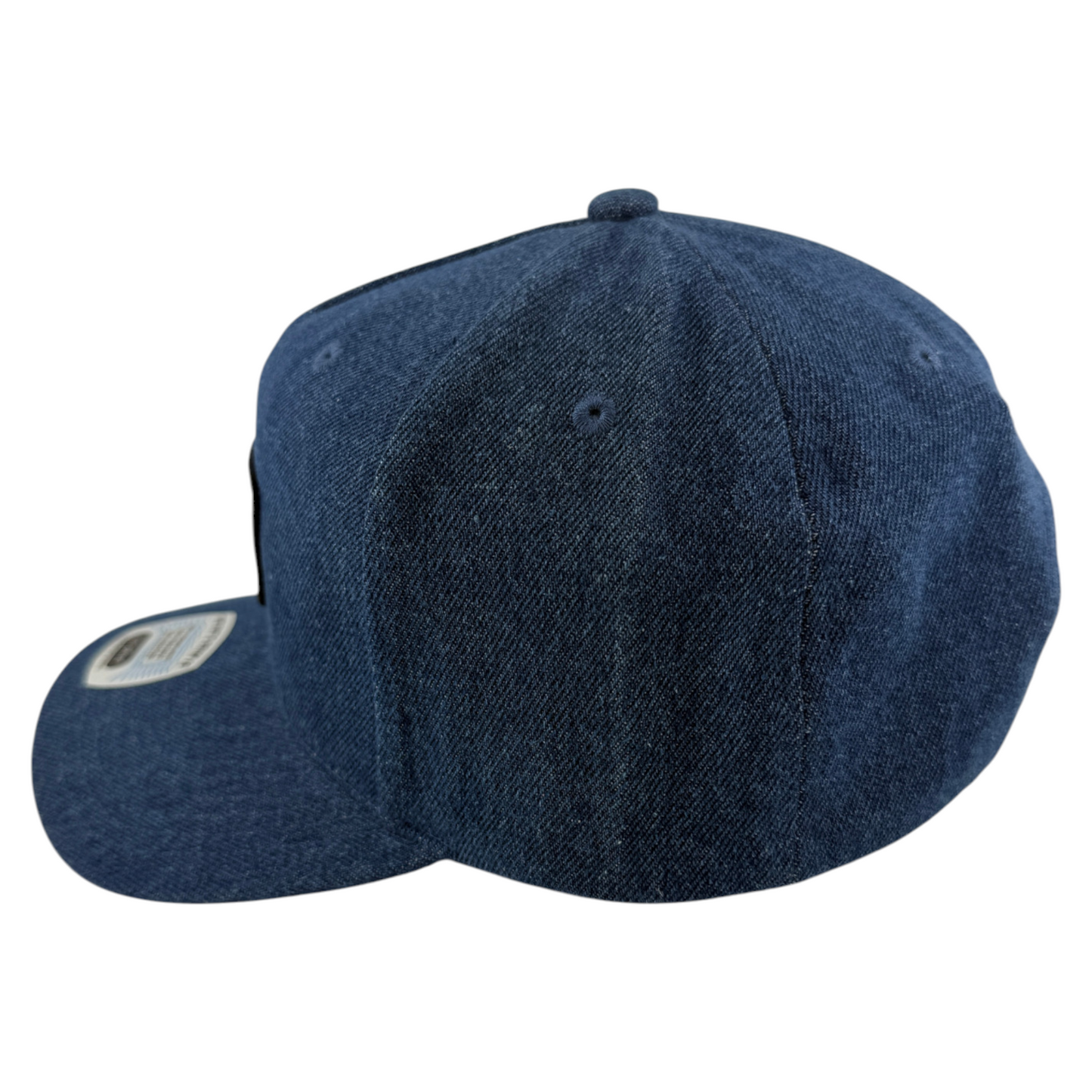Brixton Company Linwood C Netplus Denim Rinse Jean Snapback Adjustable Hat Cap