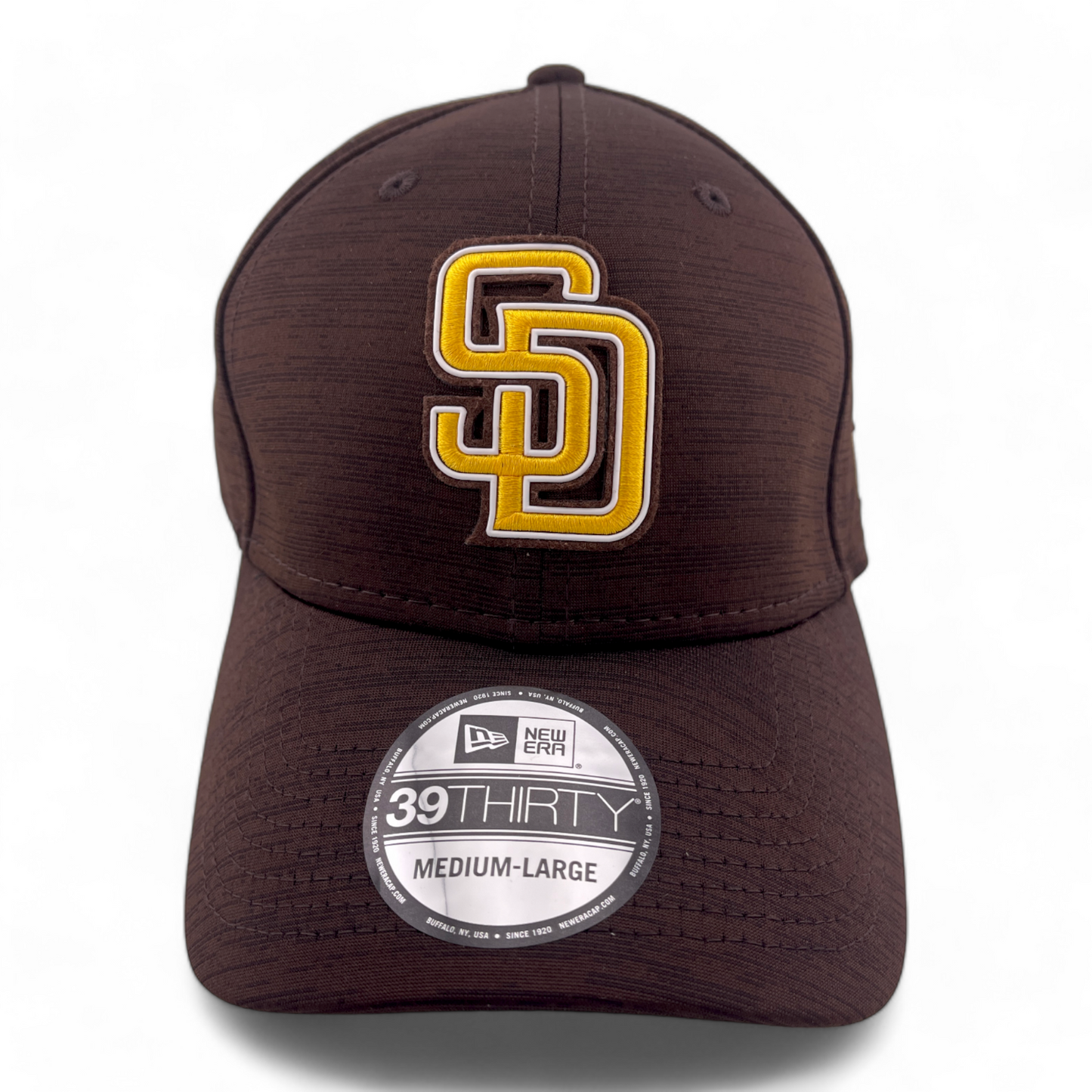 New Era San Diego Padres MLB 2023 Clubhouse Brown 39Thirty Stretch Fit Hat Cap