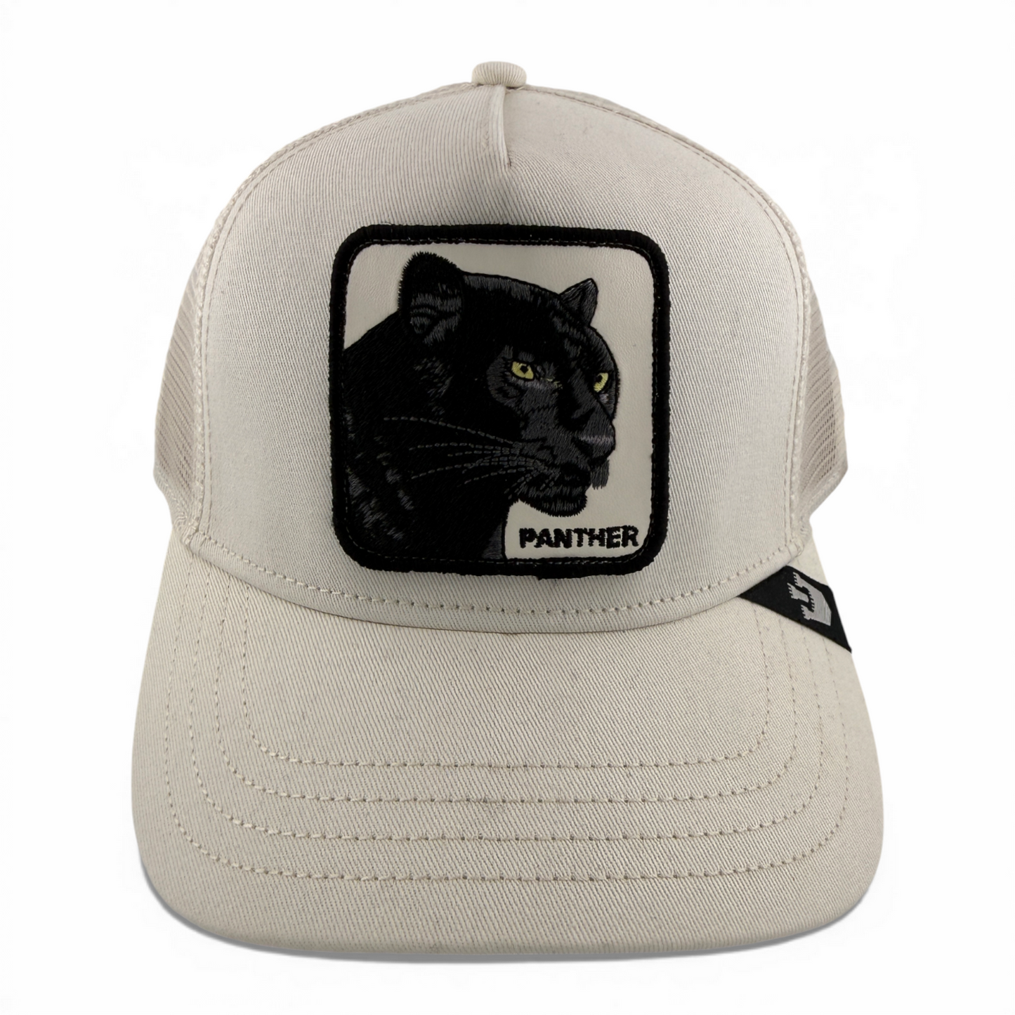 Goorin Bros The Panther The Farm White Mesh Trucker Adjustable Snapback Hat Cap
