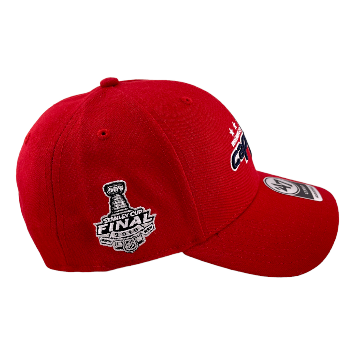 '47 Brand MVP Washington Capitals NHL 2018 Stanley Cup Side Patch Adjustable Hat Cap