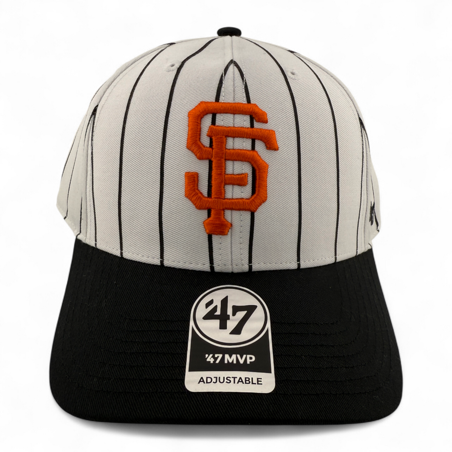 '47 Brand San Francisco Giants MLB Pinstripe MVP Snapback Adjustable Hat Cap