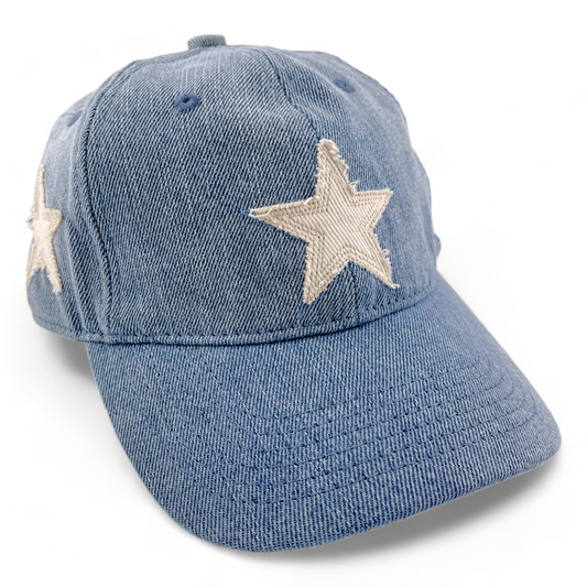 Pro Standard Dallas Cowboys Womens Varsity Blues Denim Adjustable Dad Hat Cap