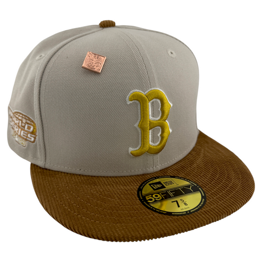 New Era Boston Red Sox MLB Corduroy Visor Capsule Exclusive 59FIFTY Fitted Hat