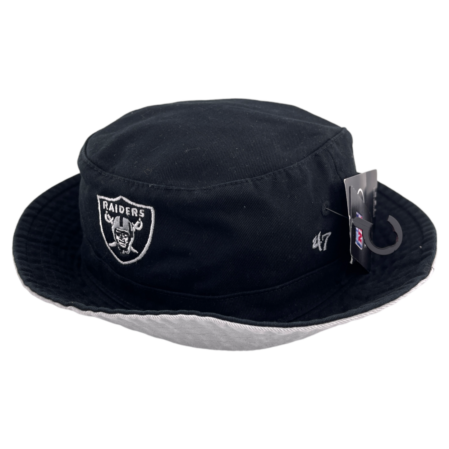 47' Brand Las Vegas Raiders Logo NFL Black Ballpark Boonie Bucket Hat