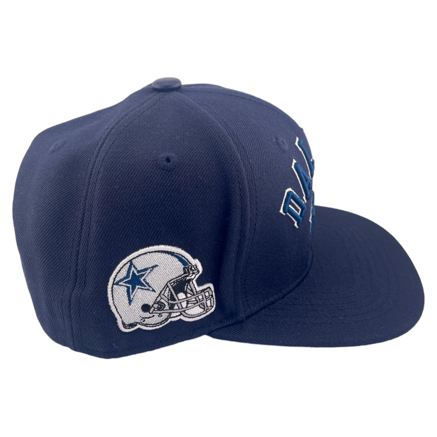 Pro Standard Dallas Cowboys Helmet Patch Stacked Logo NFL Navy Blue Snapback Hat Cap