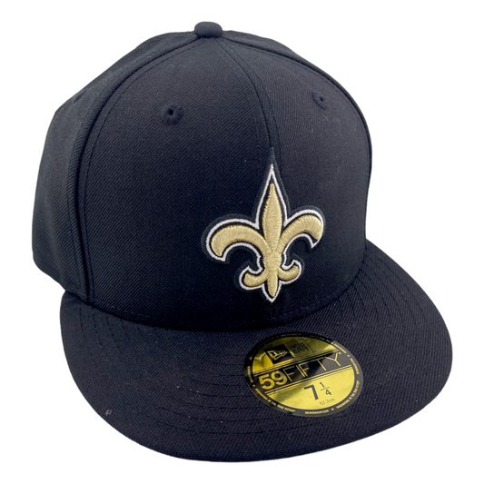 New Era New Orleans Saints Classic Omaha Black/Grey UV 59Fifty Fitted Hat Cap