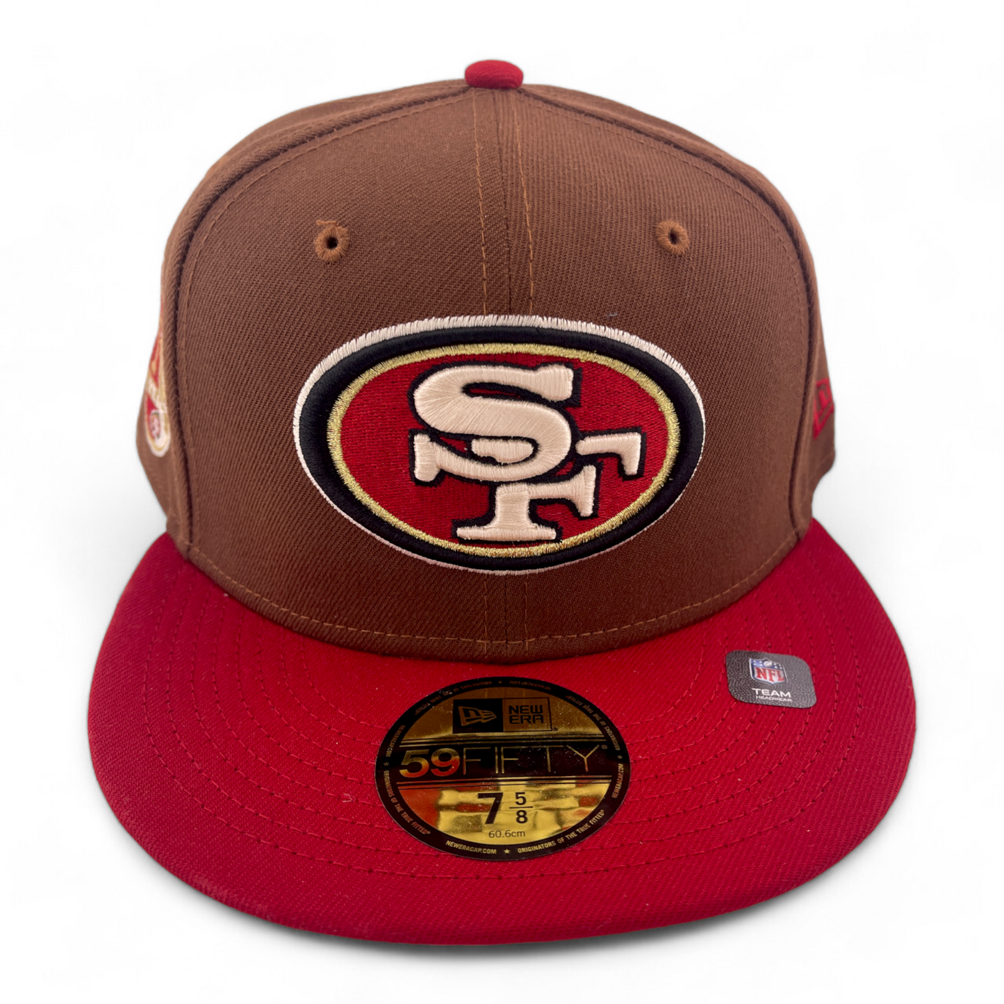 New Era San Francisco 49ers NFL Harvest Pack 70th Patch Tan 59Fifty Fitted Hat