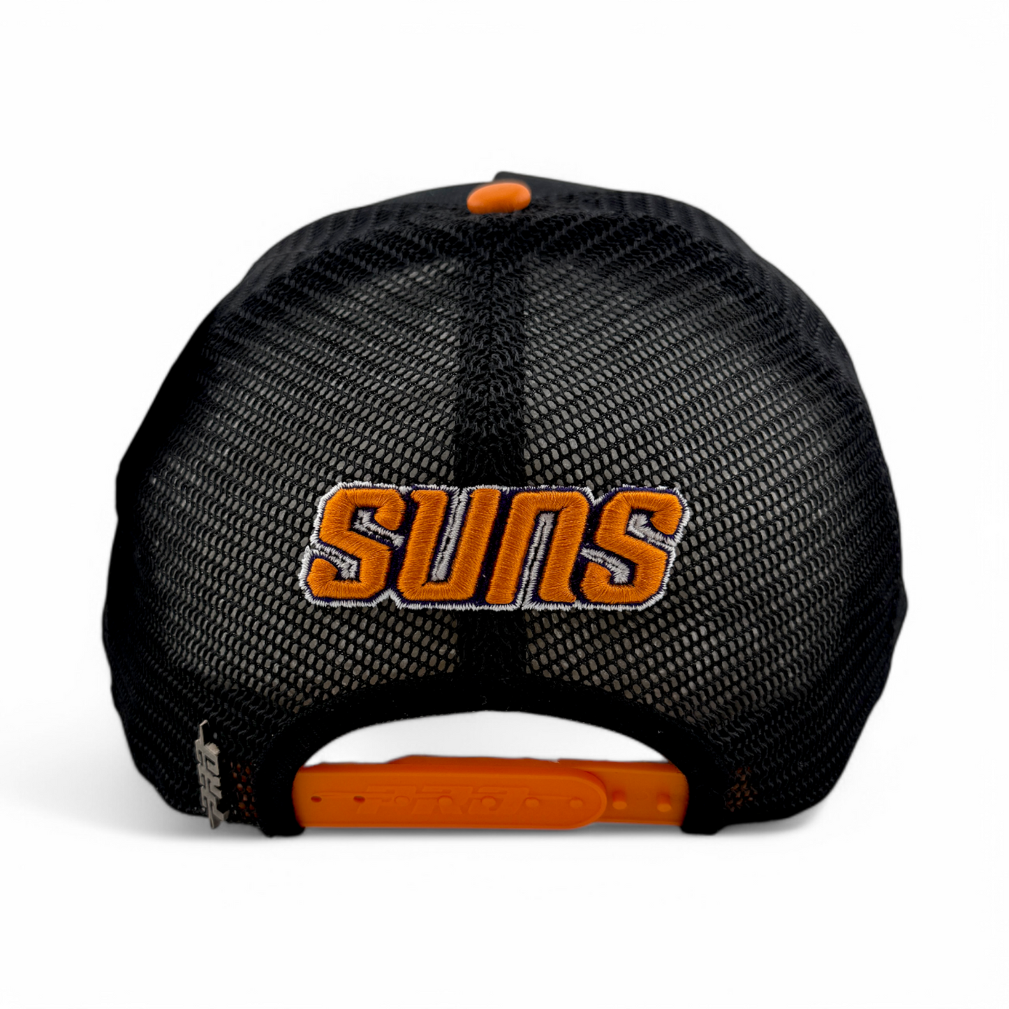 Pro Standard Phoenix Suns S Shag Logo A-Frame Black/Orange Trucker Snapback Hat