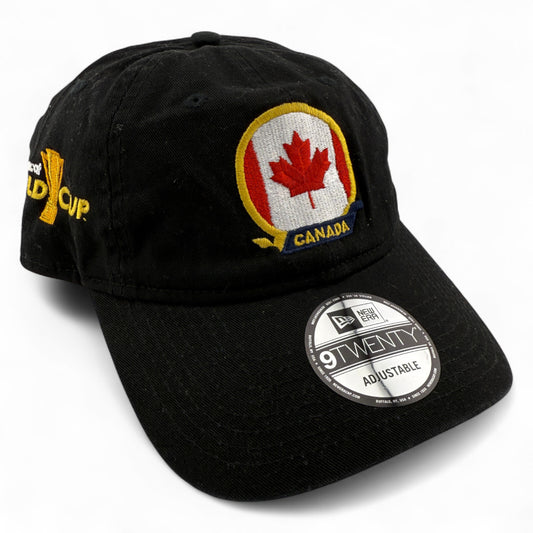 New Era Canada National Team Gold Cup Black 9Twenty Adjustable Dad Hat Cap