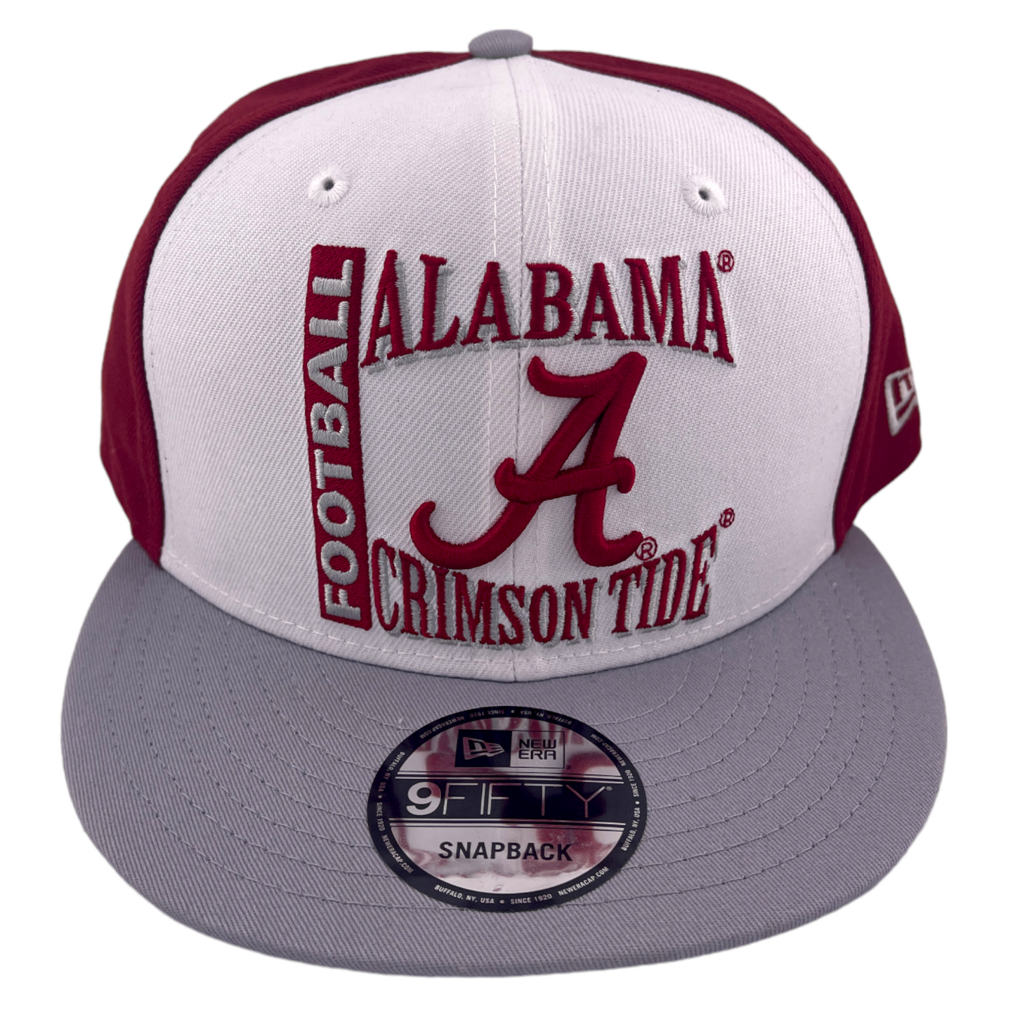 New Era Alabama Crimson Tide Retro NCAA Maroon/White/Grey UV 9FIFTY Snapback Hat Cap