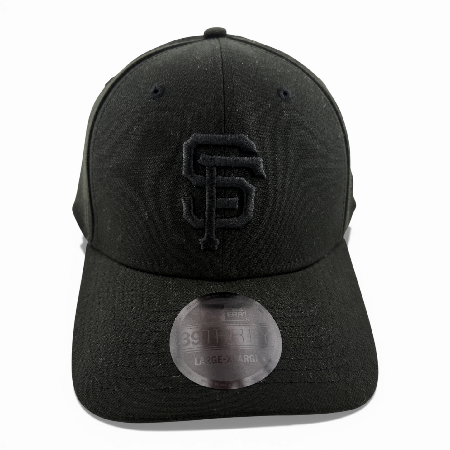 New Era San Francisco Giants MLB All Blackout Blacked Out 39Thirty Flex Fit Hat