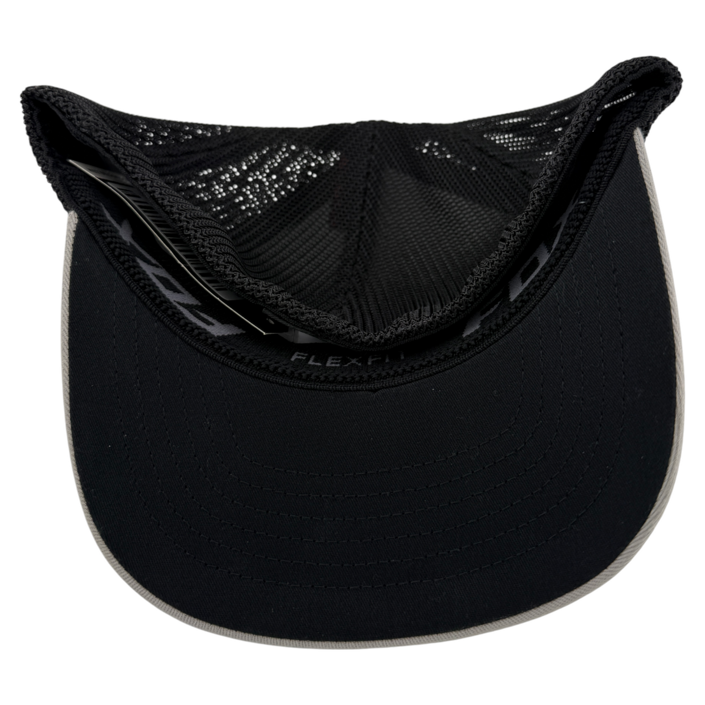 Fox Racing Absolute Logo Grey Mesh Back Stretch Flexfit Flex Fit Fitted Hat Cap