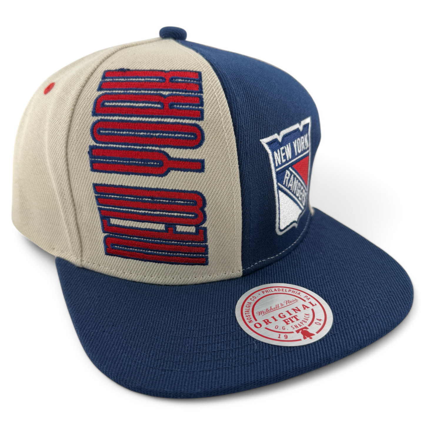 Mitchell & Ness New York Rangers NHL Pop Panel Original Fit Snapback Hat Cap