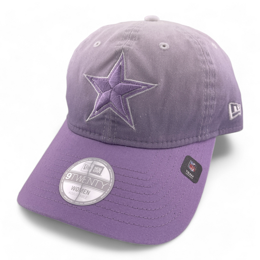 New Era Dallas Cowboys NFL Purple Fade Women's 9Twenty Adjustable Dad Hat Cap