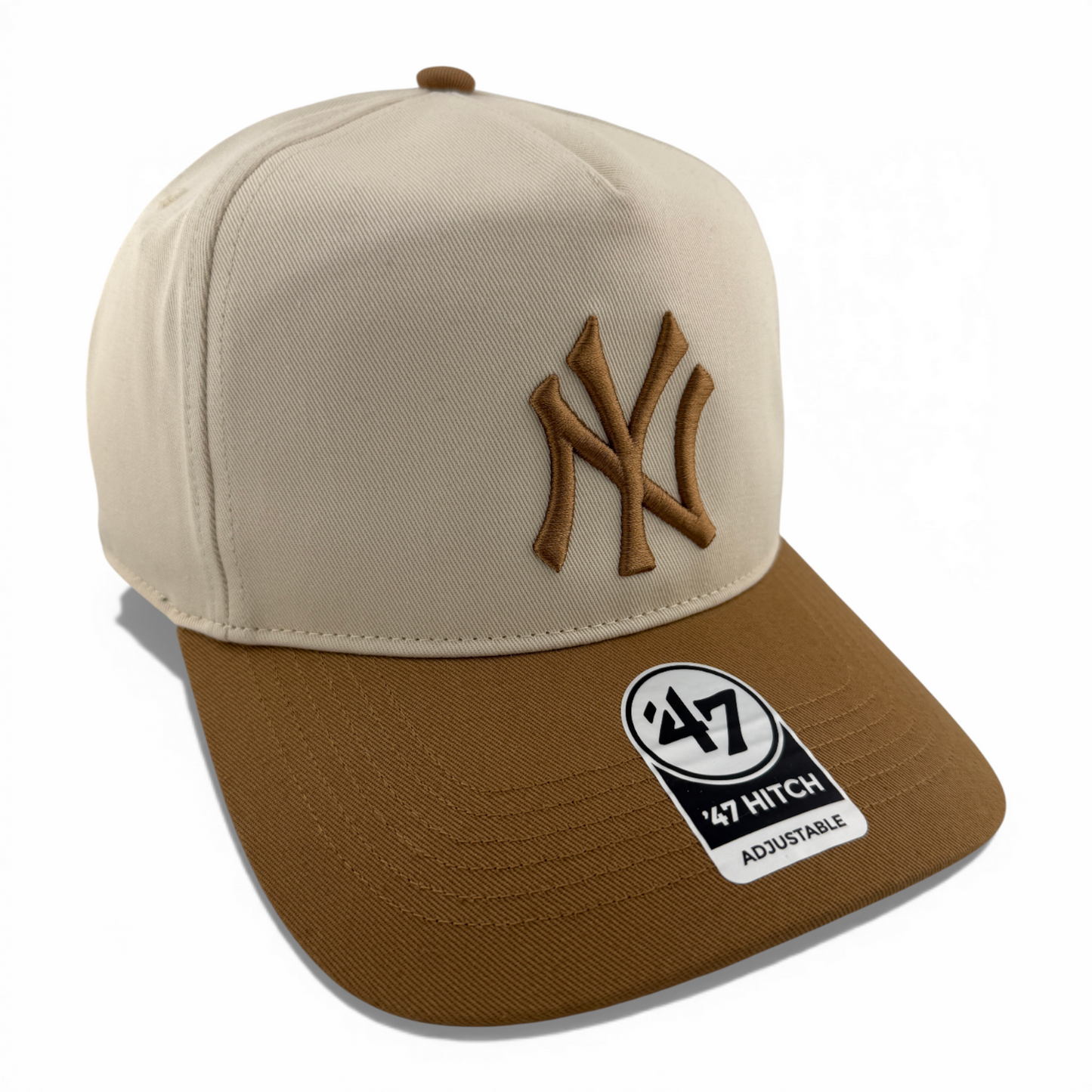 '47 Brand New York Yankees Natural Khaki Tan Hitch A-Frame Snapback Adjustable