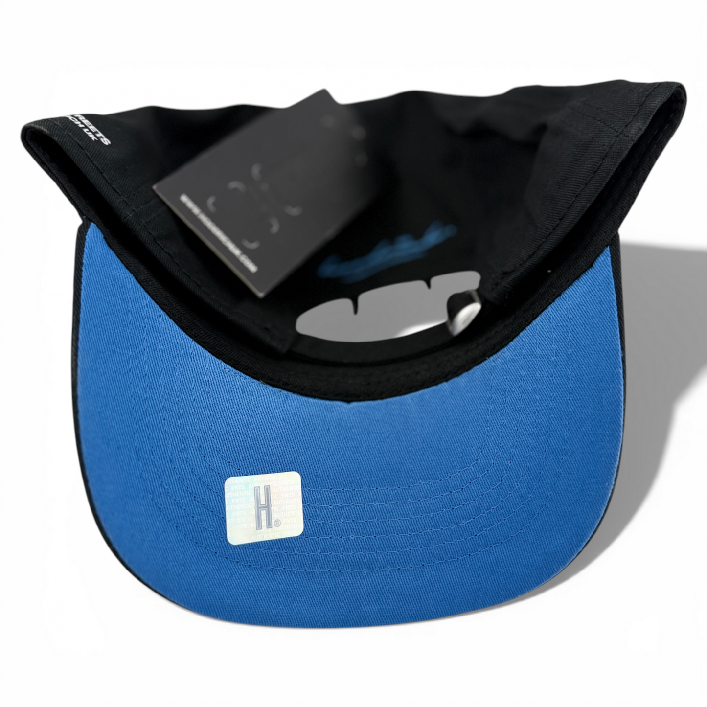 Hoodrich OG Mark Strapback Side Patch Black/Blue A-Frame Adjustable Hat Cap
