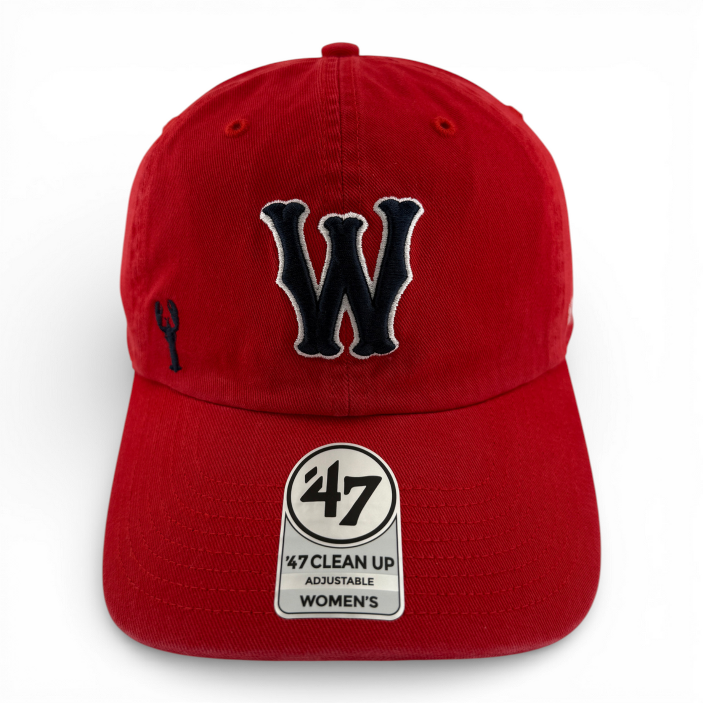 '47 Brand Worcester Red Sox WooSox Lobster Women's Clean Up Adjustable Dad Hat