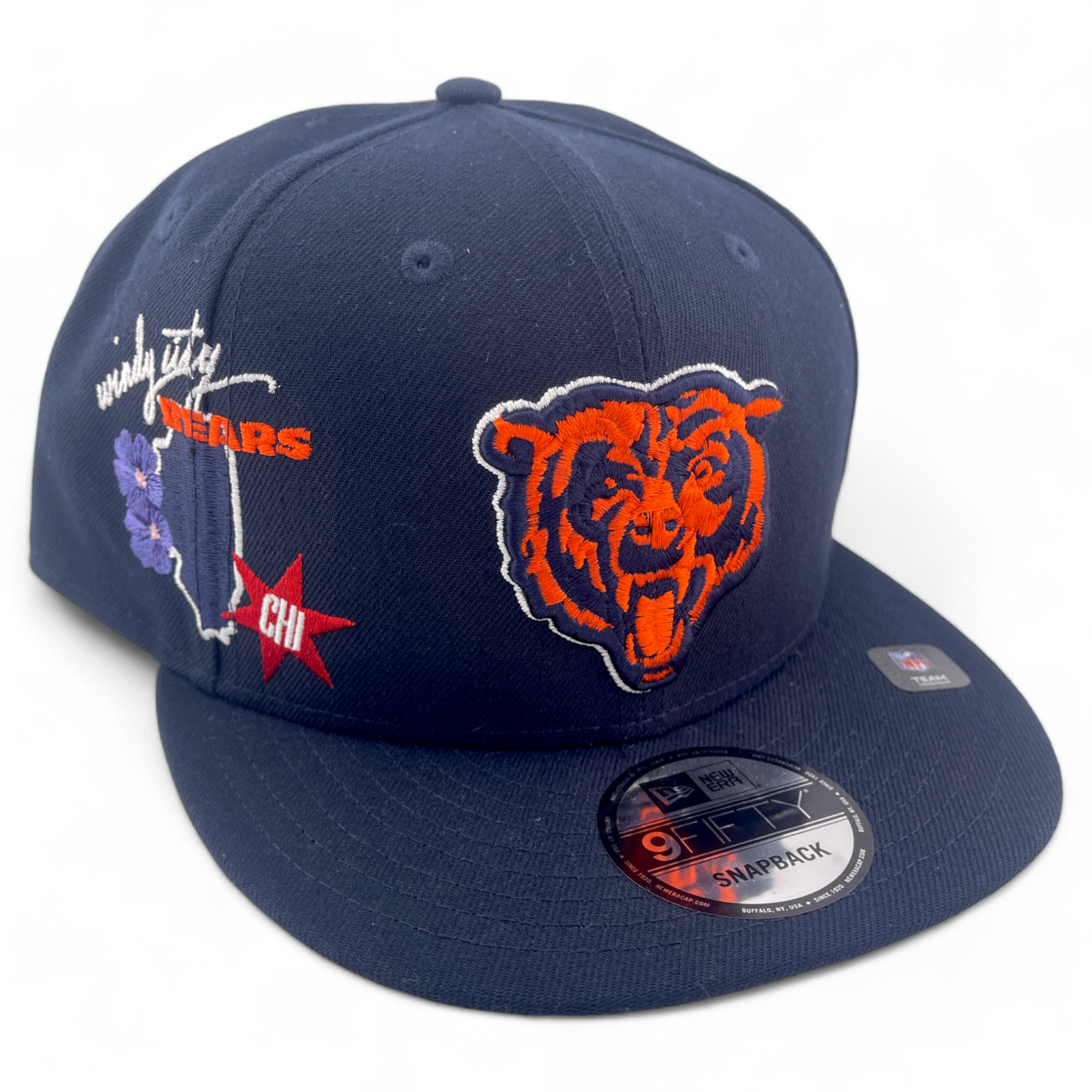 New Era Chicago Bears NFL Icon Windy City 9FIFTY Snapback Adjustable Hat Cap