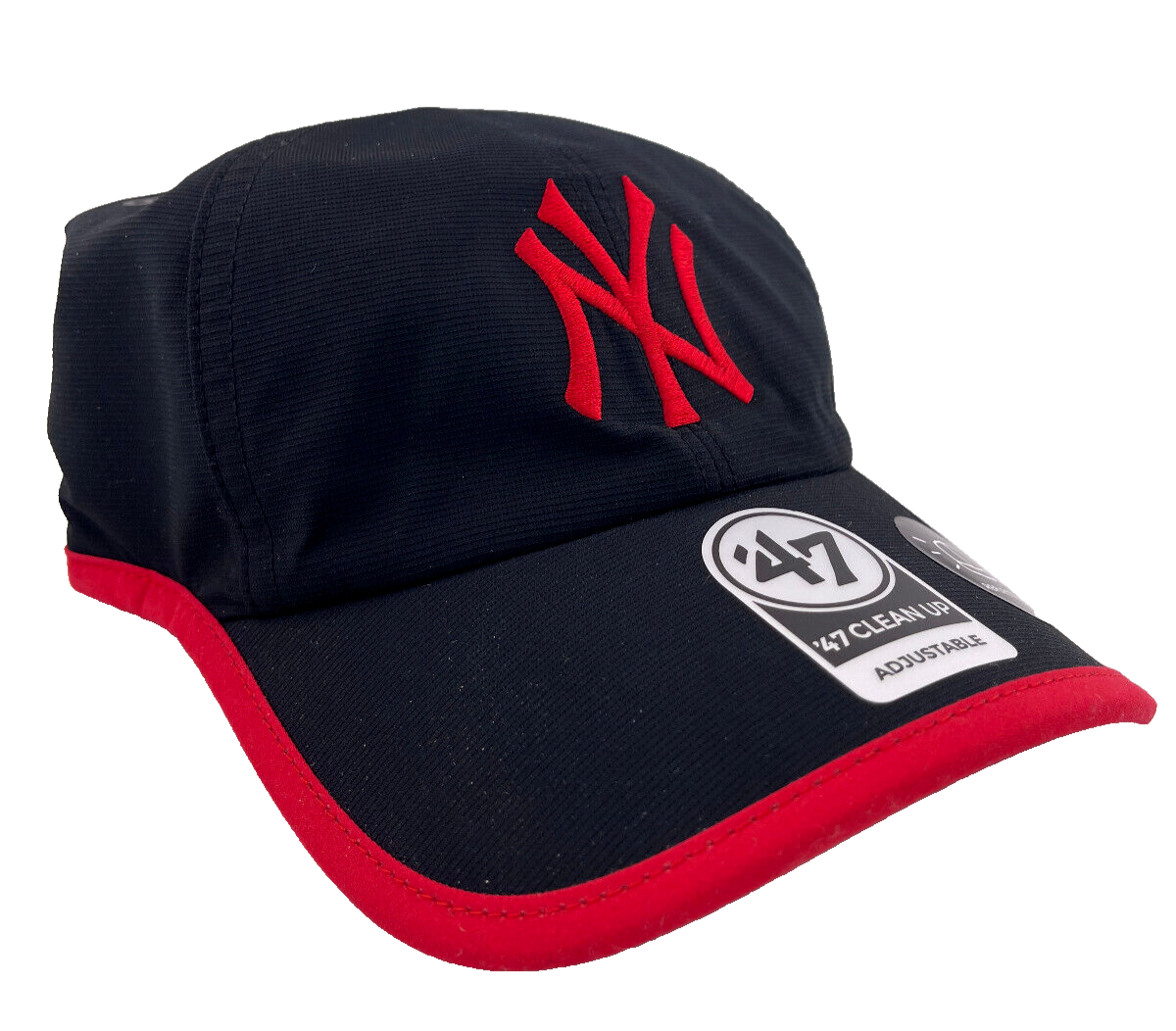 '47 Brand New York Yankees MLB Black/Red Reflective Clean Up Adjustable Hat