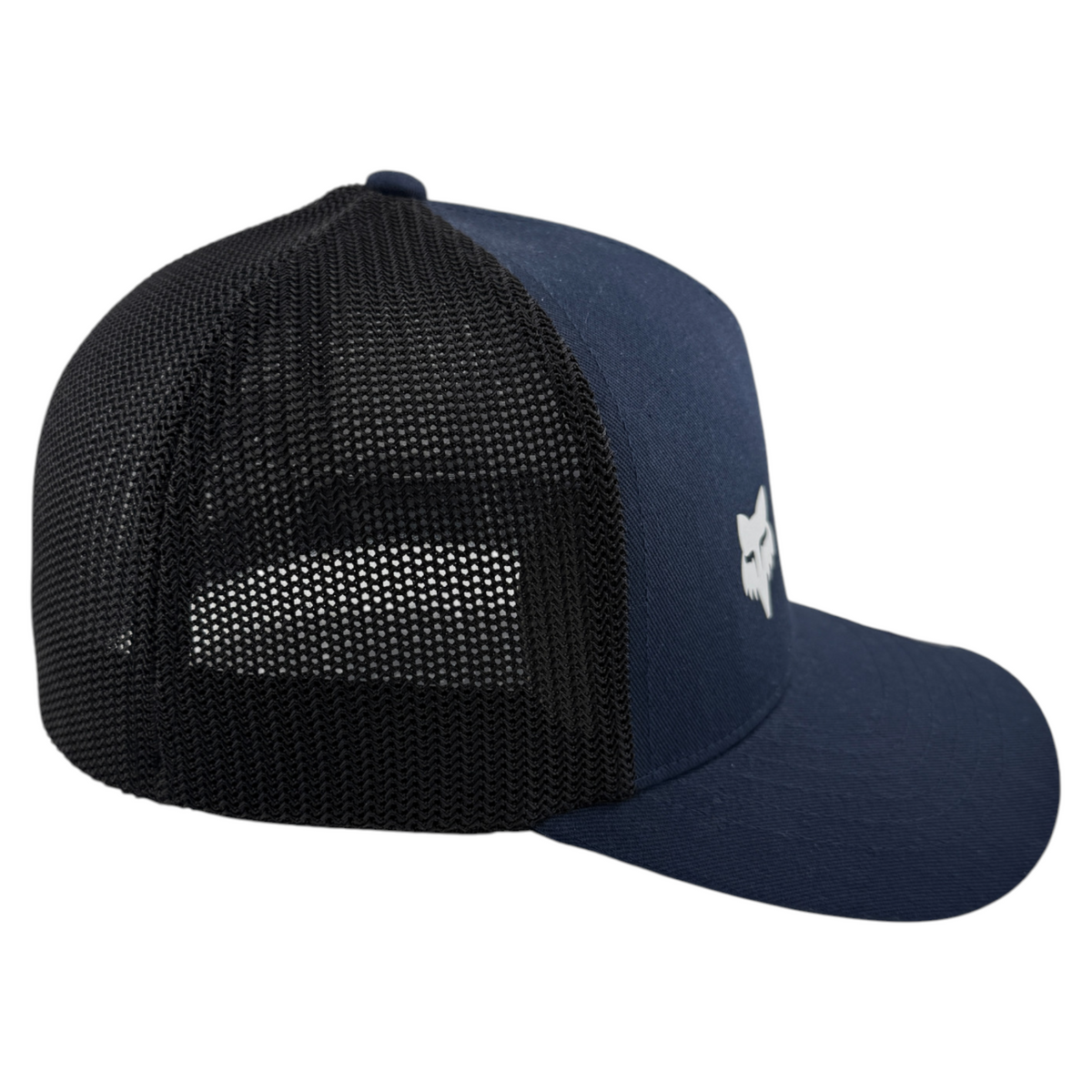 Fox Racing Absolute Navy Blue Mesh Back A-Frame Stretch Flex Fit Adult Hat Cap