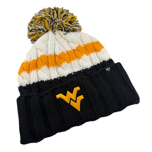 '47 Brand West Virginia University Mountaineers Women's Pom Pom Knit Beanie