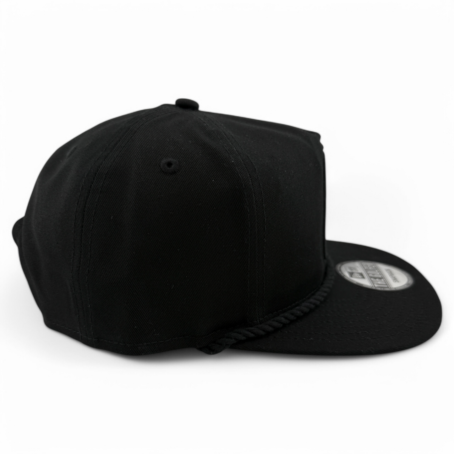 New Era NBA Logo All Black The Golfer Rope A-Frame Snapback Adjustable Hat Cap