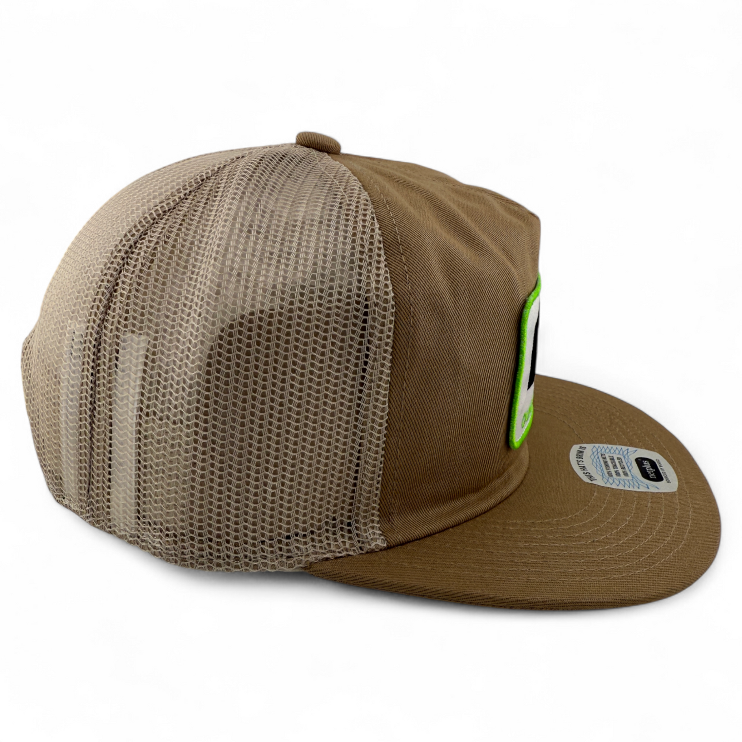 Brixton Company Neon Fallbrook HP Tan Mesh Back Trucker Snapback Adjustable Hat