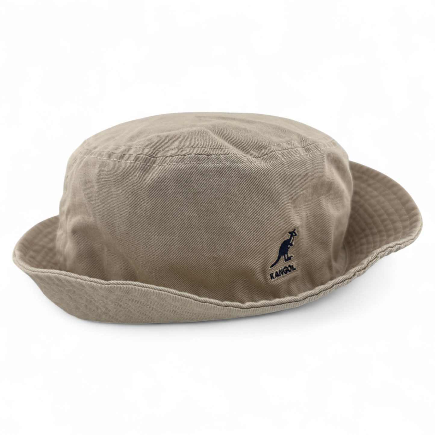 Kangol Washed Khaki Tan Black Logo K4224HT Boonie Bucket Hat Unisex Adult Sizes