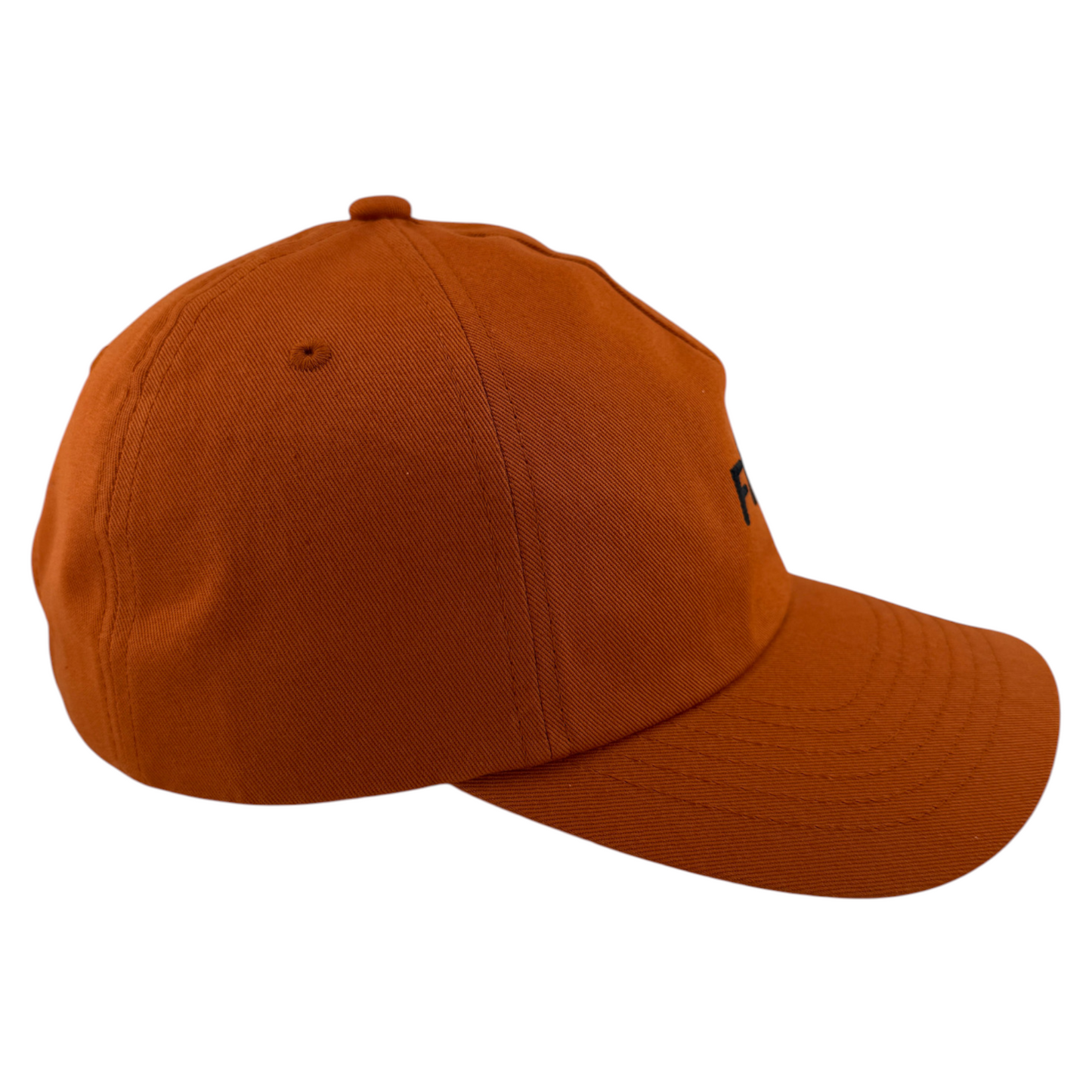 Fox Racing Wordmark Burnt Orange Logo A-Frame Adjustable Strapback Dad Hat Cap