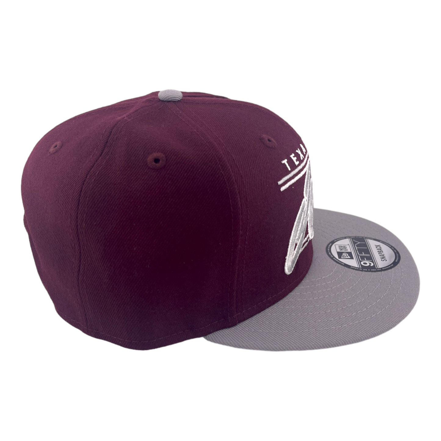 New Era Texas A & M Aggies Team Script NCAA Maroon/Grey UV 9FIFTY Snapback Hat Cap