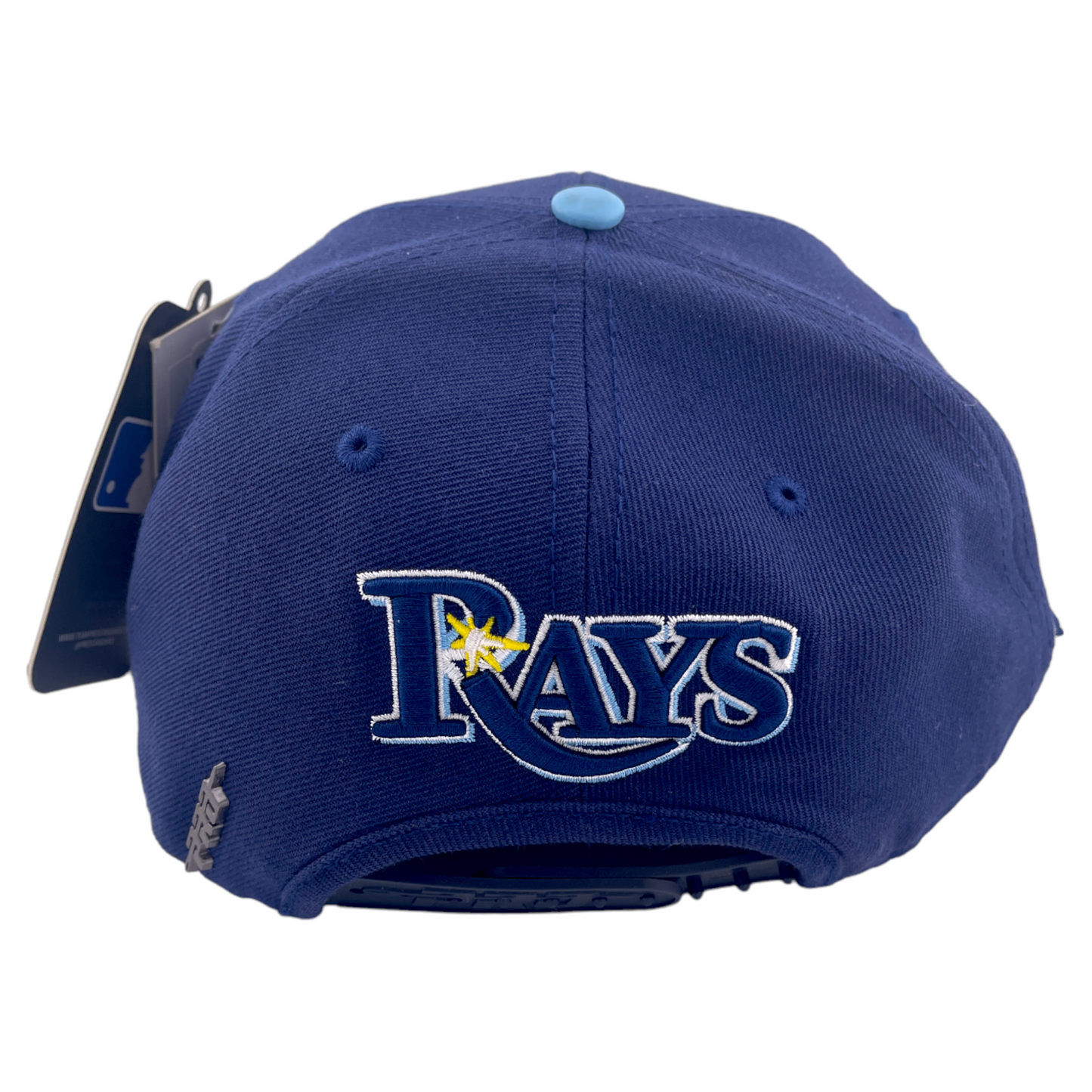 Pro Standard Tampa Bay Rays Double Front Logo Side Patch Navy Blue Snapback Hat Cap