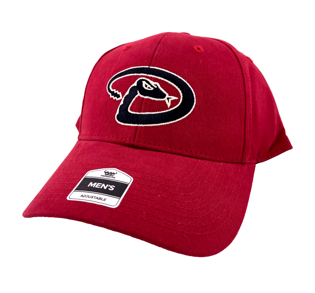 Fan Favorite Arizona Diamondbacks Logo MLB Red Maroon Grey UV Adjustable Hat Cap