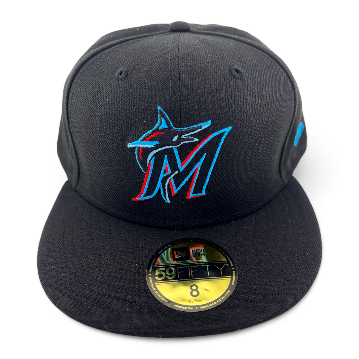 New Era Miami Marlins MLB Florida Team Classic Black UV 59Fifty Fitted Hat Cap