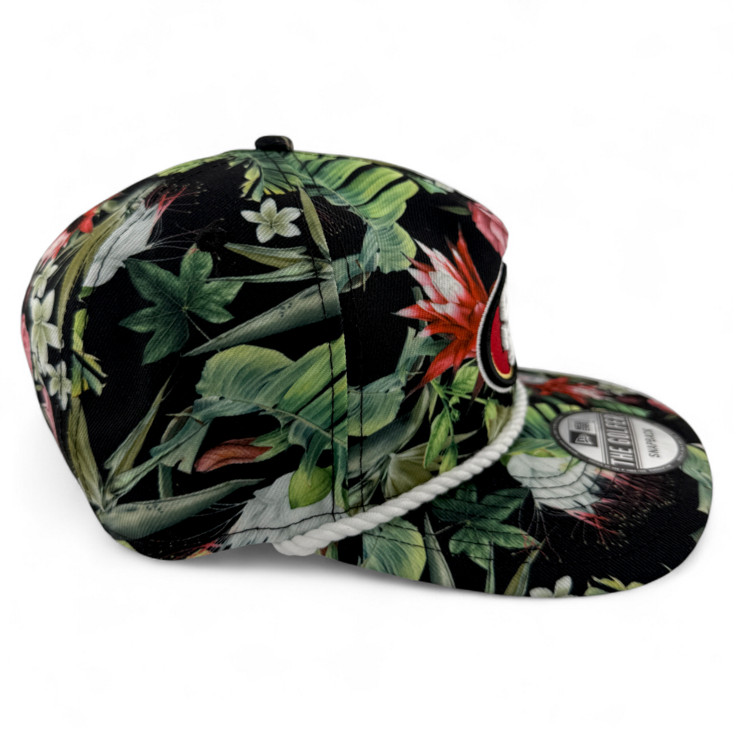 New Era San Francisco 49ers Floral Rope The Golfer A-Frame Snapback Adjustable