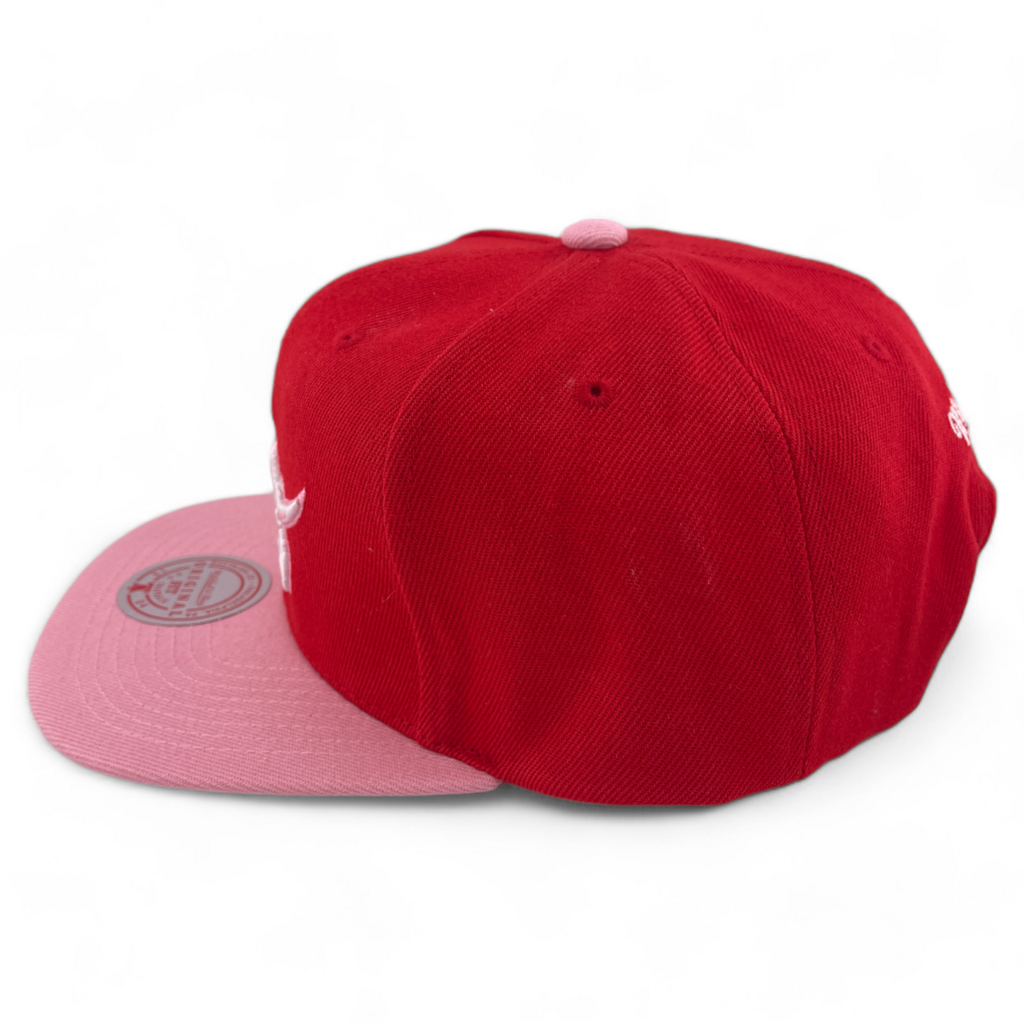 Mitchell & Ness Toronto Raptors NBA Sweatheart 2-Tone Pink/Red Snapback Hat Cap