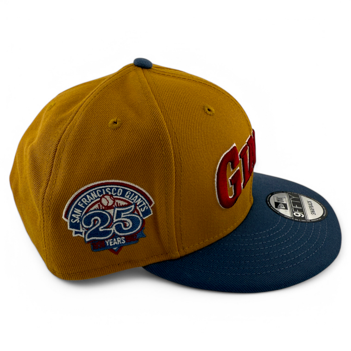New Era San Francisco Giants MLB Panama Tan 9FIFTY Snapback Adjustable Hat Cap