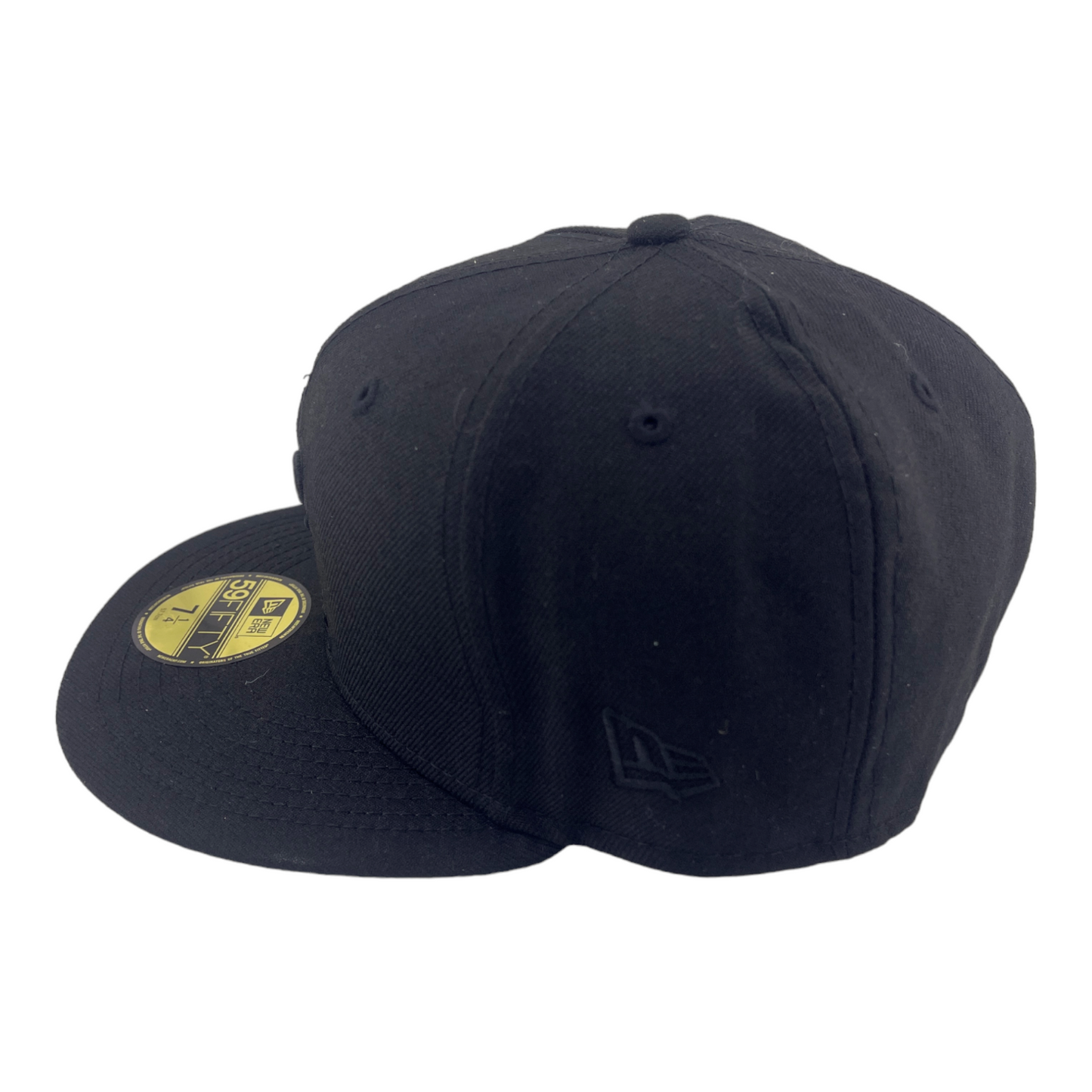 New Era New Orleans Saints All Blacked Out Logo Black/Grey UV 59FIFTY Fitted Hat Cap