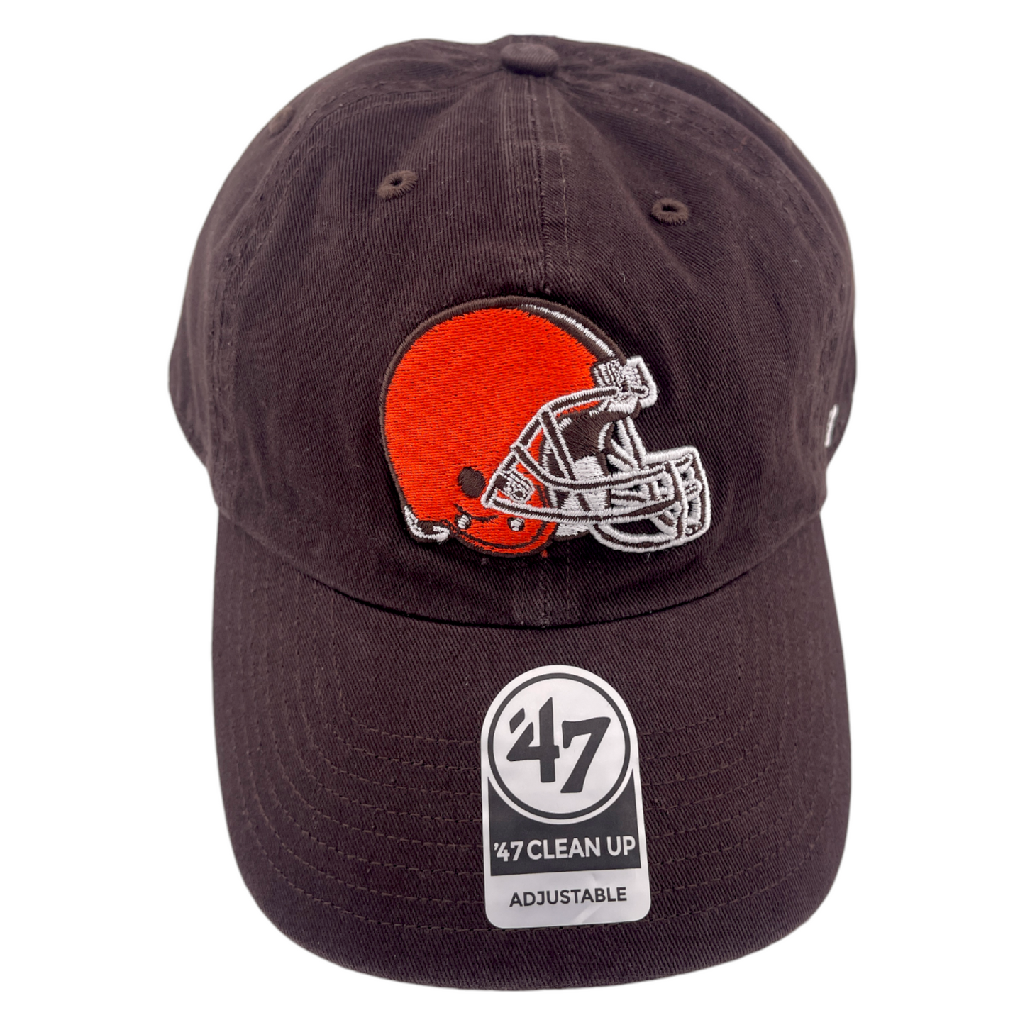 '47 Brand Cleveland Browns NFL Brown Classic Logo Clean Up Adjustable Dad Hat