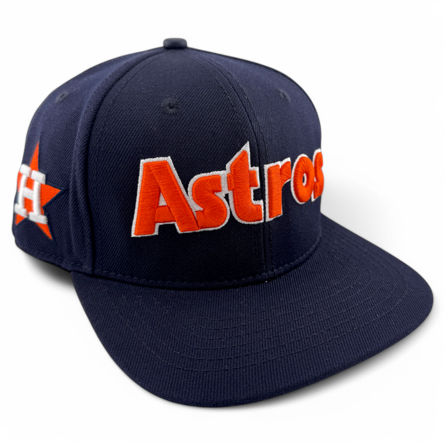 Pro Standard Houston Astros Side Patch Navy/Orange Adjustable Snapback Hat Cap