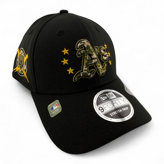 New Era Oakland Athletics A's MLB Armed Forces Day 9Forty Adjustable Snapback