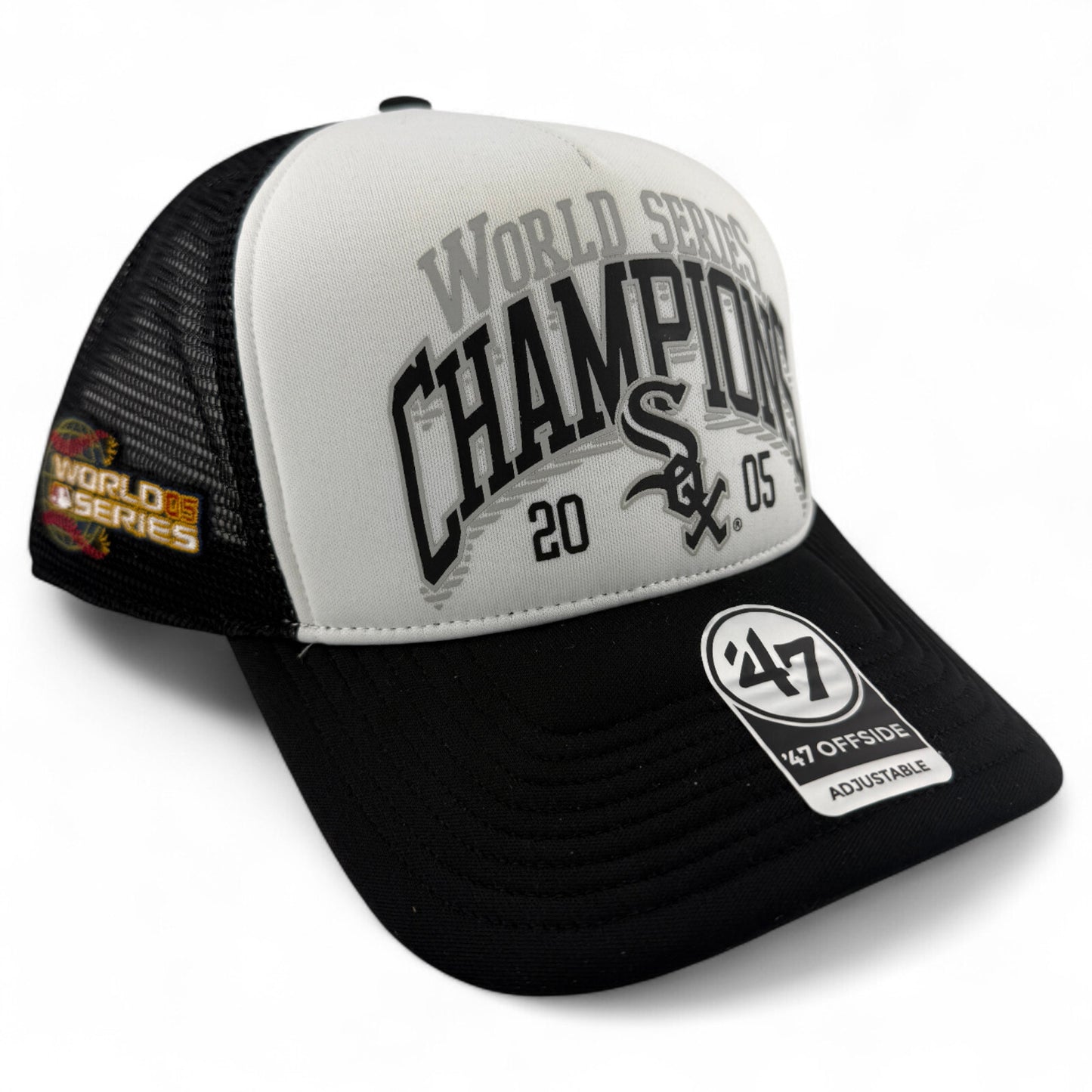 '47 Brand Chicago White Sox MLB World Series Champions Foam Offside Snapback Hat