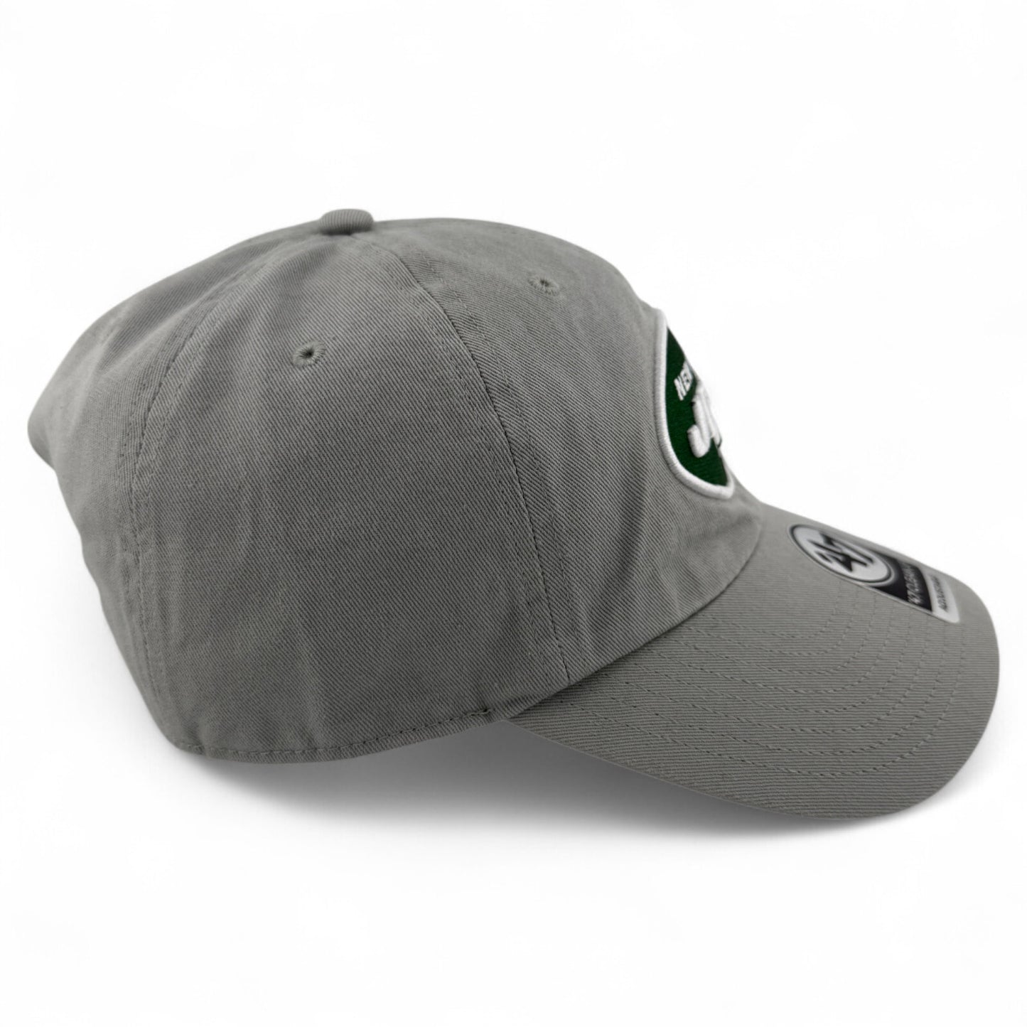 '47 Brand New York Jets NFL Team Basic Grey Clean Up Adjustable Dad Hat Cap