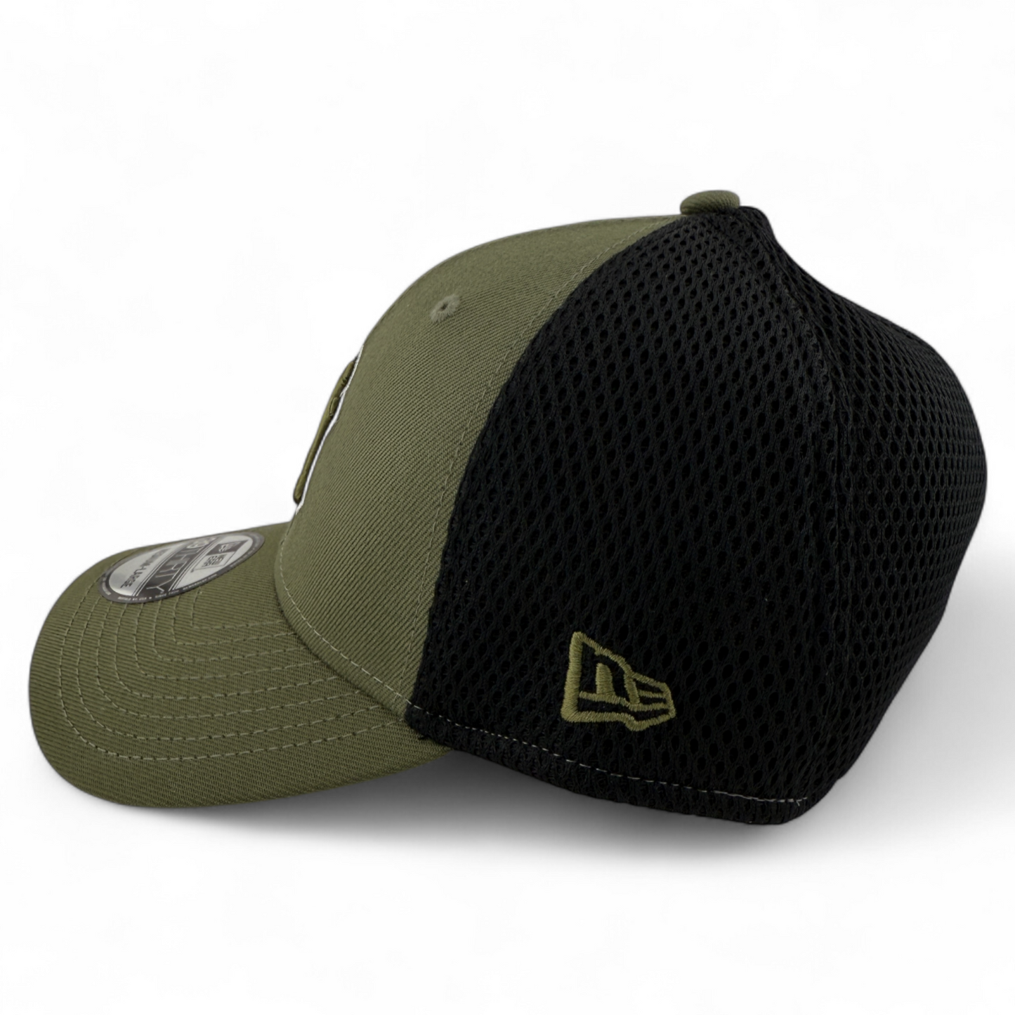 New Era New York Yankees MLB Olive/Black Neo Mesh 39Thirty Flex Fit Hat Cap