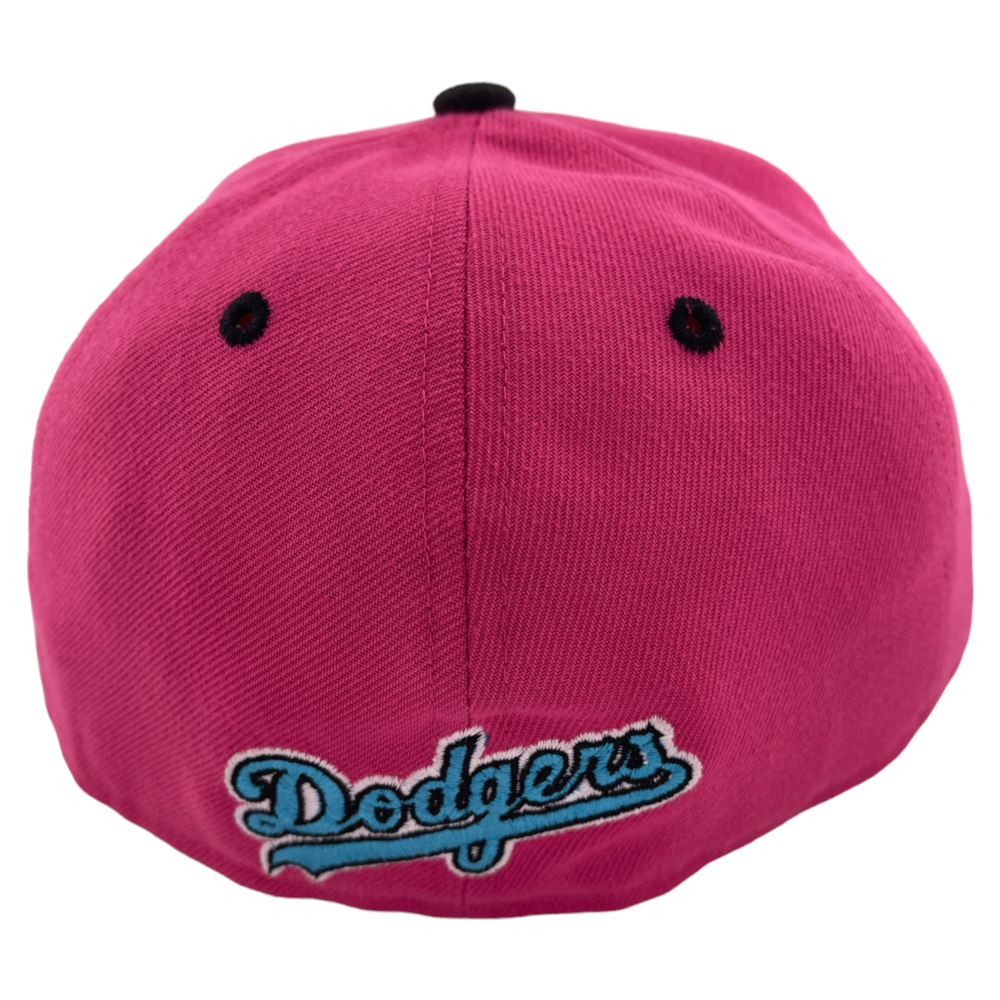 New Era Los Angeles Dodgers MLB Teal Blue/Hot Pink Pack 59Fifty Fitted Hat Cap