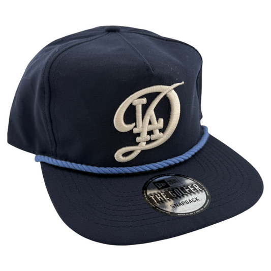 New Era Los Angeles Dodgers City Connect Golfer Navy A-Frame Snapback Adjustable