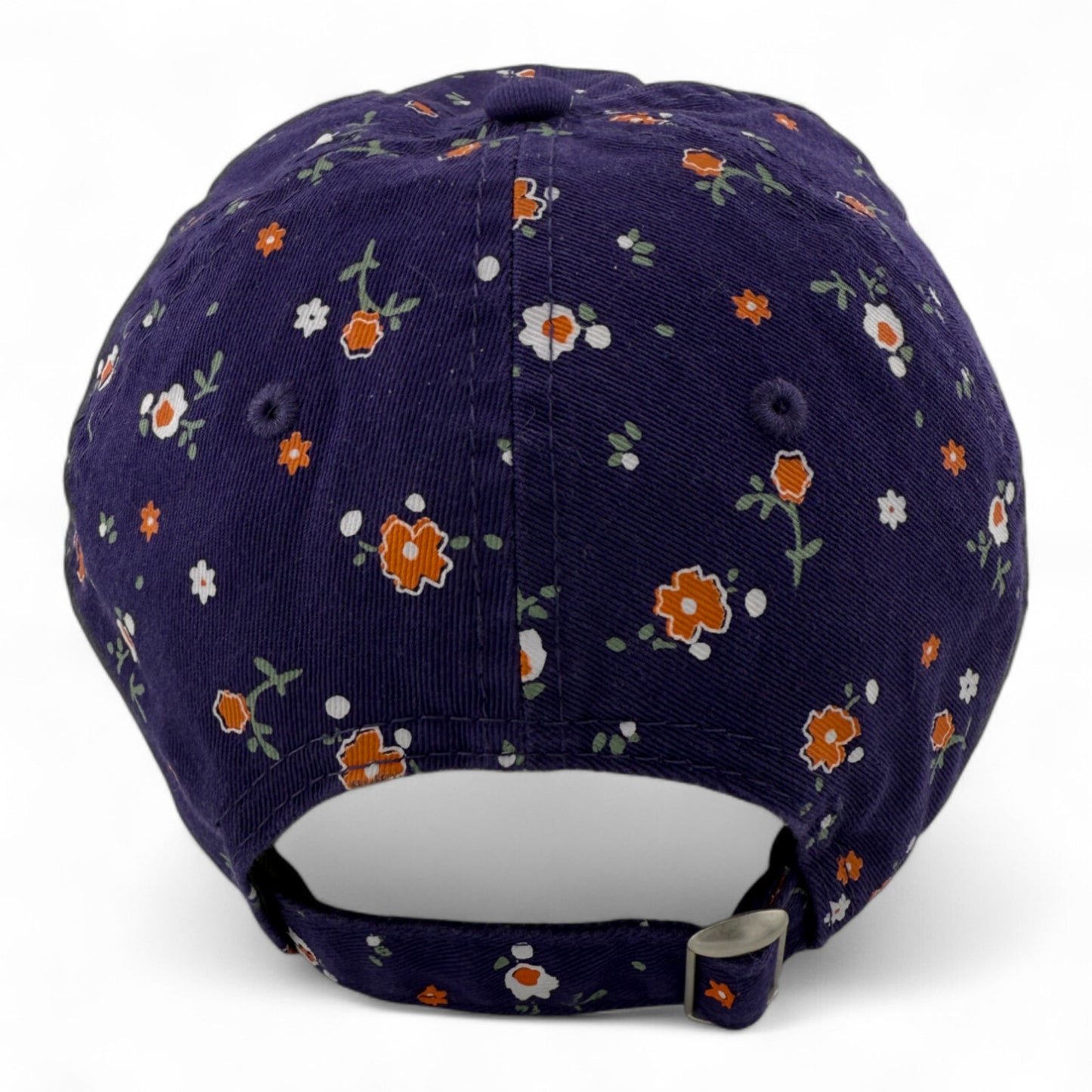 New Era Clemson Tigers NCAA Floral Orange 9Twenty Adjustable Dad Hat Women's